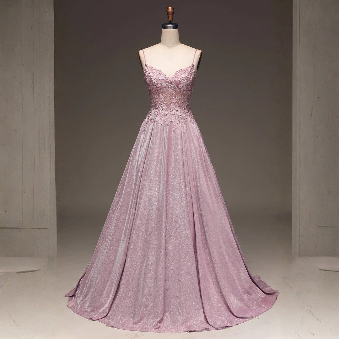 Verziertes Maxikleid Damen Hochzeitsgast – Perlen Applikation & Festlich