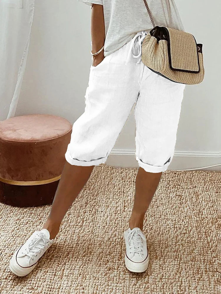Damen Caprihose Lässig – Stretch Bequem & Sommerstyle