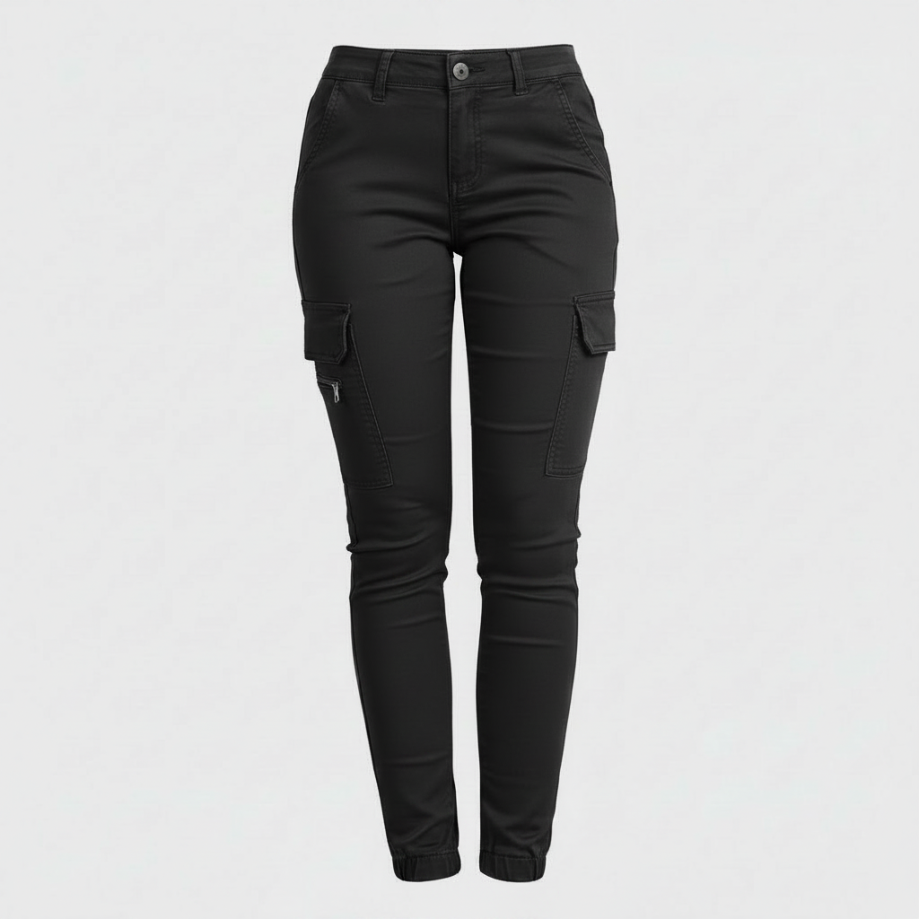 Moderne Cargo-Hose Damen | Trendige Stoffhose für Alltag