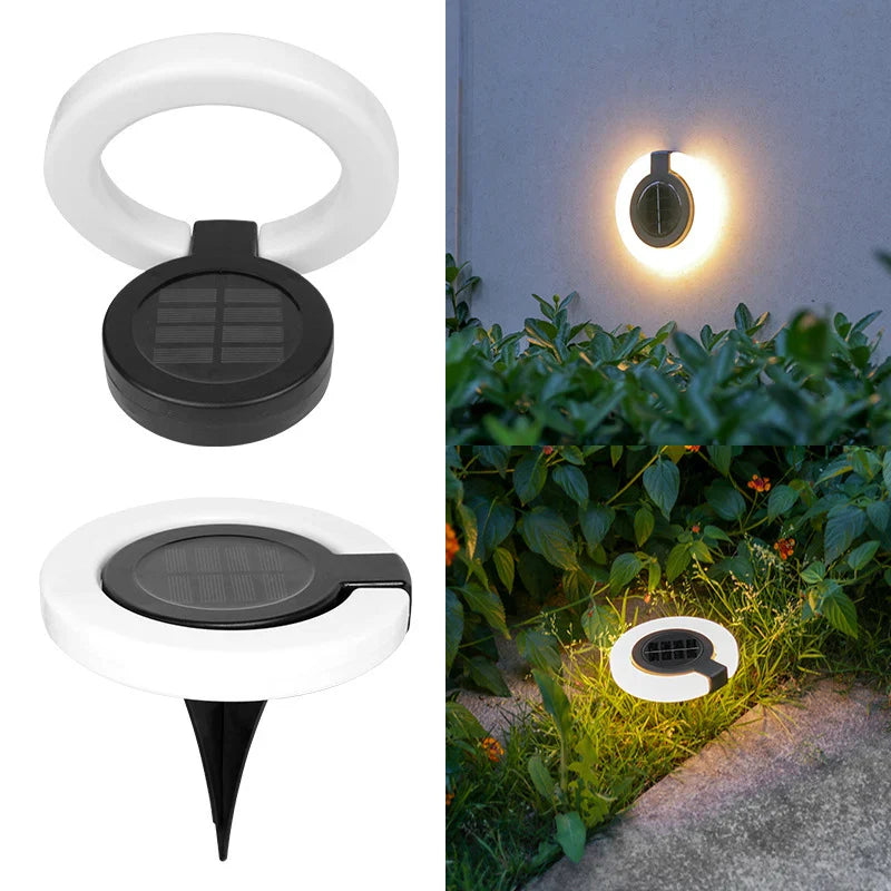 Solar-Gartenleuchte – 360° Schwenkbar & IP65 Erdspieß