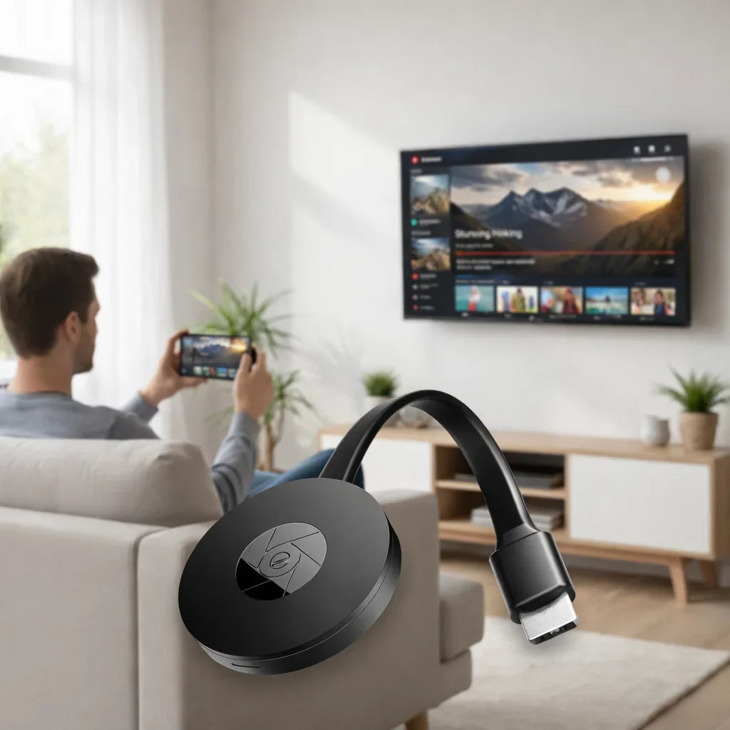 Kabelloser Screen-Mirror-Adapter 1080p – TV HDMI Streaming