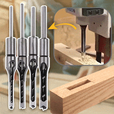 Holzbohrer-Set Quadratloch – Edelstahl Präzisionsbohrer Set