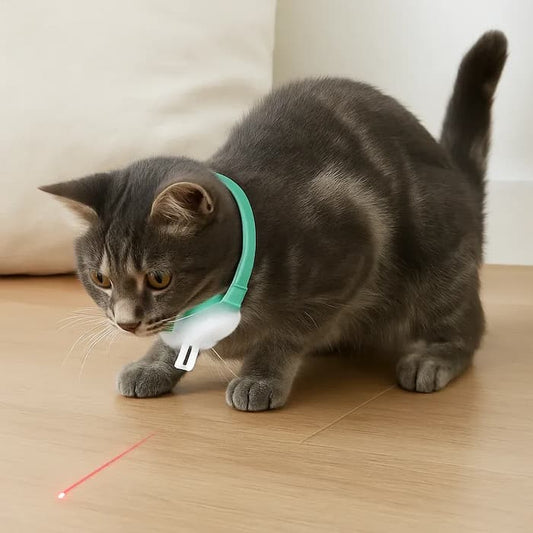 Laser-Spielhalsband für Katzen – Automatisch & Verstellbar