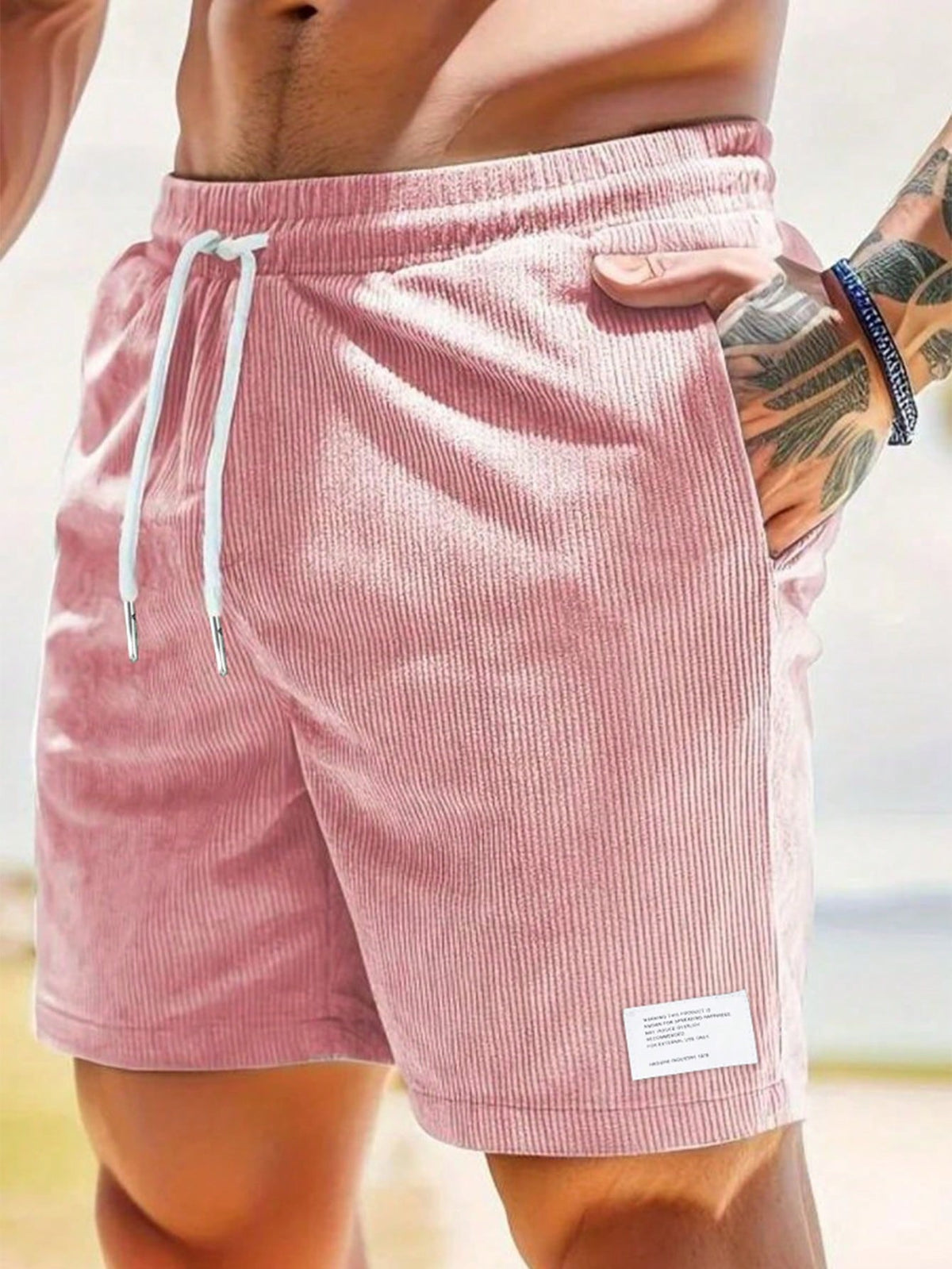 Herren Shorts mit Kordelzug – Lockere Passform, Leicht & Sommer