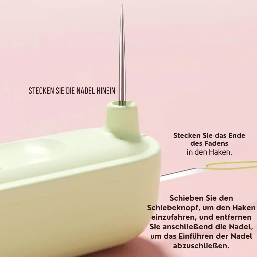 2-in-1 Nadeleinfädler & Nahttrenner – Kompakt & Nähset Zubehör