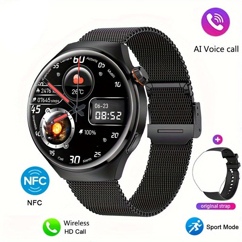 Herren Smartwatch NFC – Gesundheitstracking Bluetooth & Sportmodus