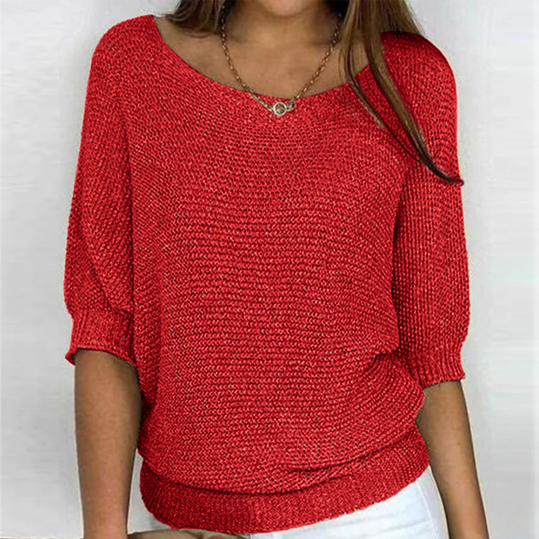 Damen Pullover Elegant – Feinstrick, Weicher Griff & Schlichter Look