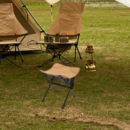 Klappbarer Campinghocker – Tragbar mit Netzablage & Outdoor