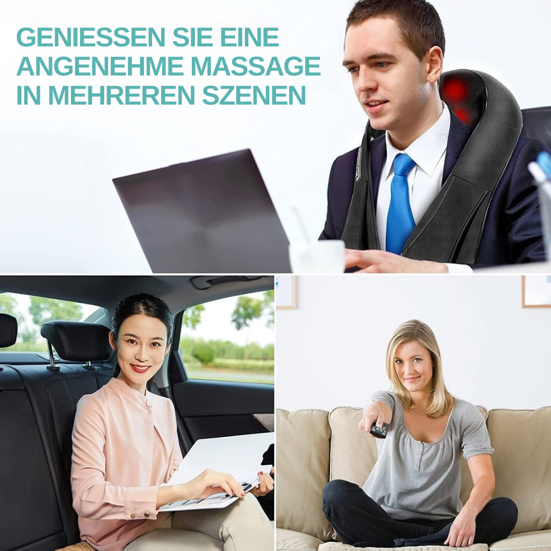 Shiatsu Massagekissen – Infrarotwärme Nackenmassage & Knetmassage