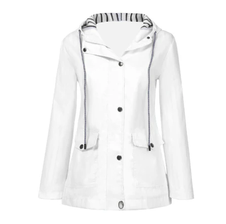 Damen Jacke mit Kapuze und Taschen