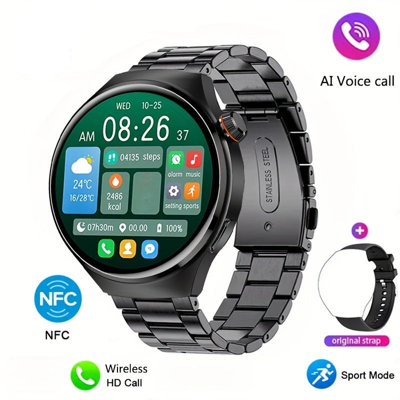 Herren Smartwatch NFC – Gesundheitstracking Bluetooth & Sportmodus