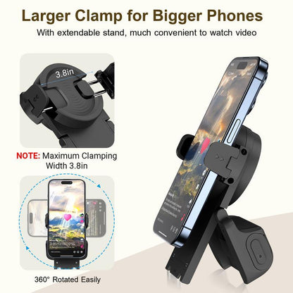 Smartphone-Griff mit Bluetooth-Fernauslöser – 180° Halterung