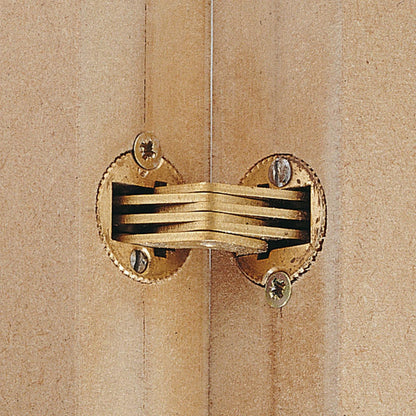 Verdeckte Scharniere Messing 4er-Set – Unsichtbare Zylinderscharniere