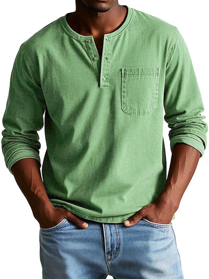 Philipp | Herren Henleyshirt – Langarm, Lässig & Weicher Stoff
