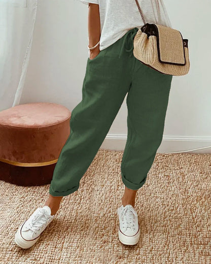 Helga | Damen Leinenhose – Lässig, Leicht & Atmungsaktiv