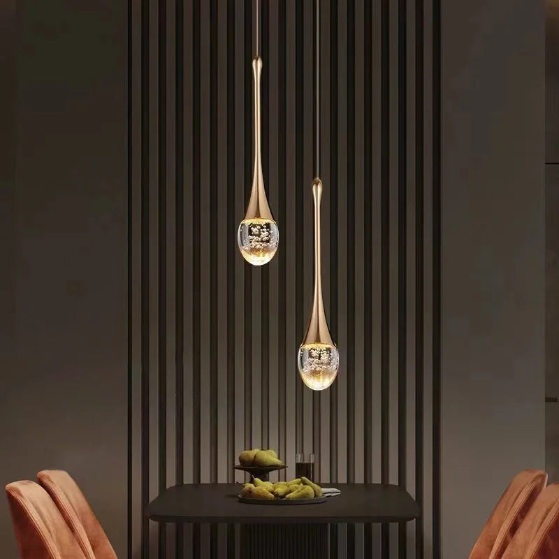 Glas Hängeleuchte – Warmweißes Licht Vintage & Wohnzimmer