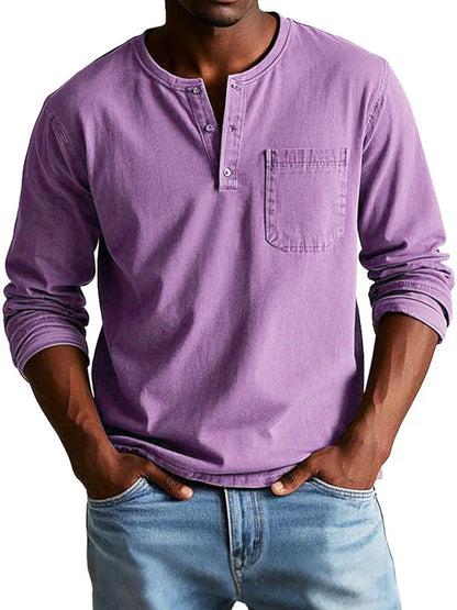 Philipp | Herren Henleyshirt – Langarm, Lässig & Weicher Stoff