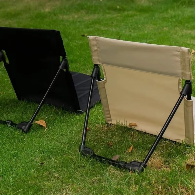 Klappbarer Bodenstuhl mit Rückenlehne – Camping & Outdoor