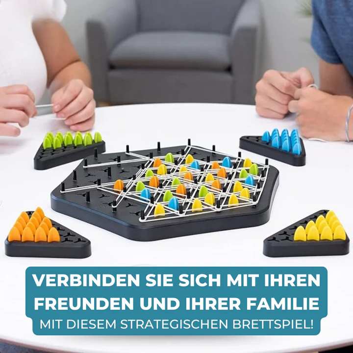 Strategie-Dreieckspiel – Familienspiel für 2–4 Spieler