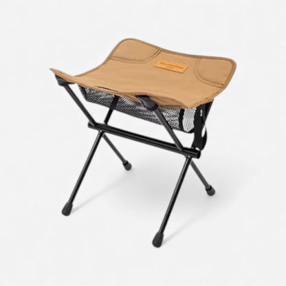 Klappbarer Campinghocker – Tragbar mit Netzablage & Outdoor