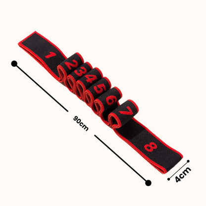 Widerstandsband Verstellbar – 8 Segmente für Yoga & Training