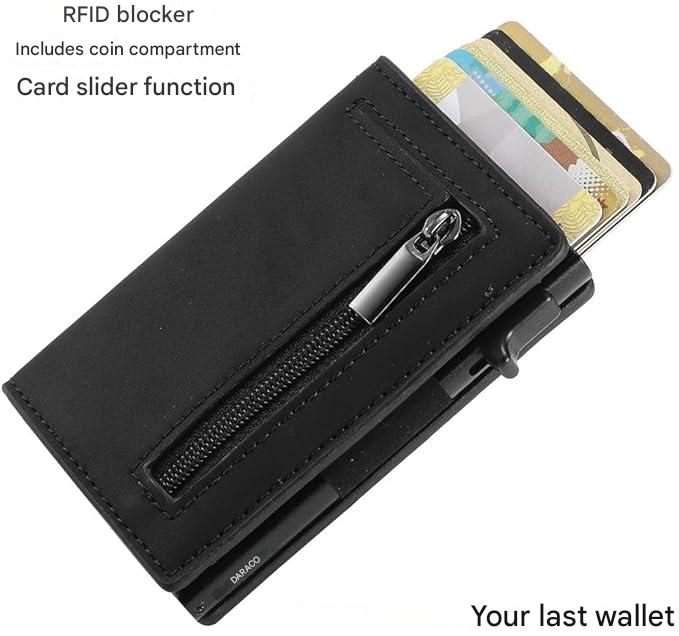 RFID Slim Wallet Herren – Aluminium Diebstahlsicher & Kartenfach