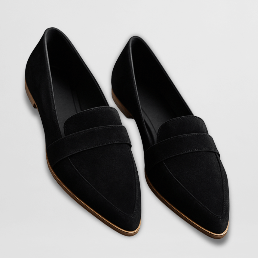 Wildleder Loafer Damen – Spitze Form, Weiches Fußbett & Frühjahr