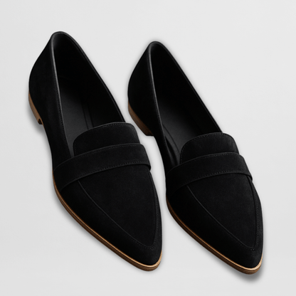 Wildleder Loafer Damen – Spitze Form, Weiches Fußbett & Frühjahr