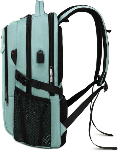 Wasserdichter Laptop-Reiserucksack – USB-Ladeport & Organizer-Fächer für Herren & Damen