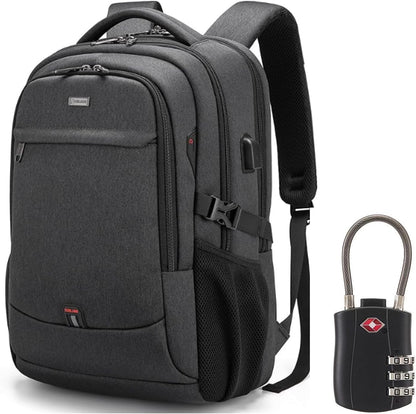 Wasserdichter Laptop-Reiserucksack – USB-Ladeport & Organizer-Fächer für Herren & Damen