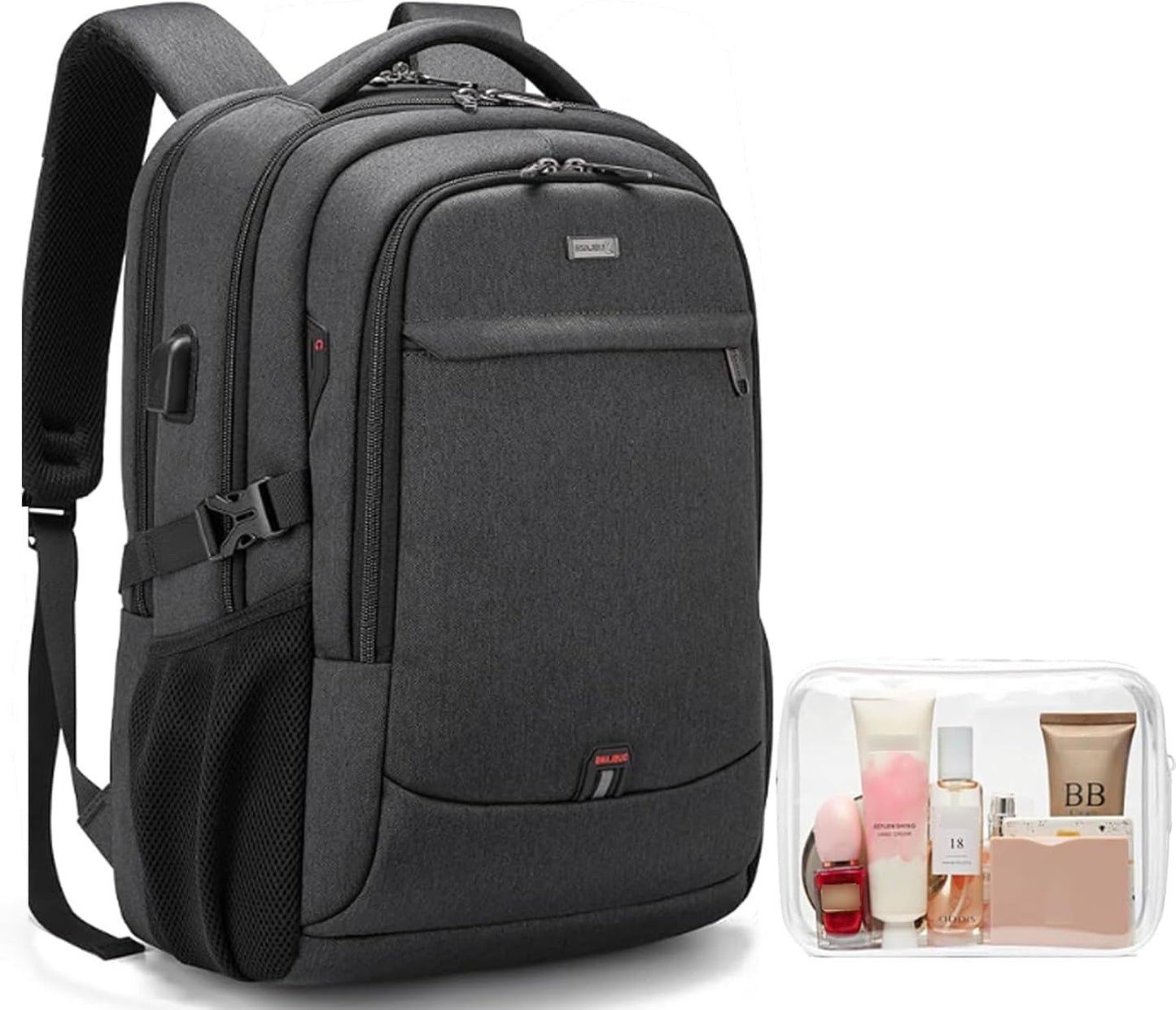 Wasserdichter Laptop-Reiserucksack – USB-Ladeport & Organizer-Fächer für Herren & Damen