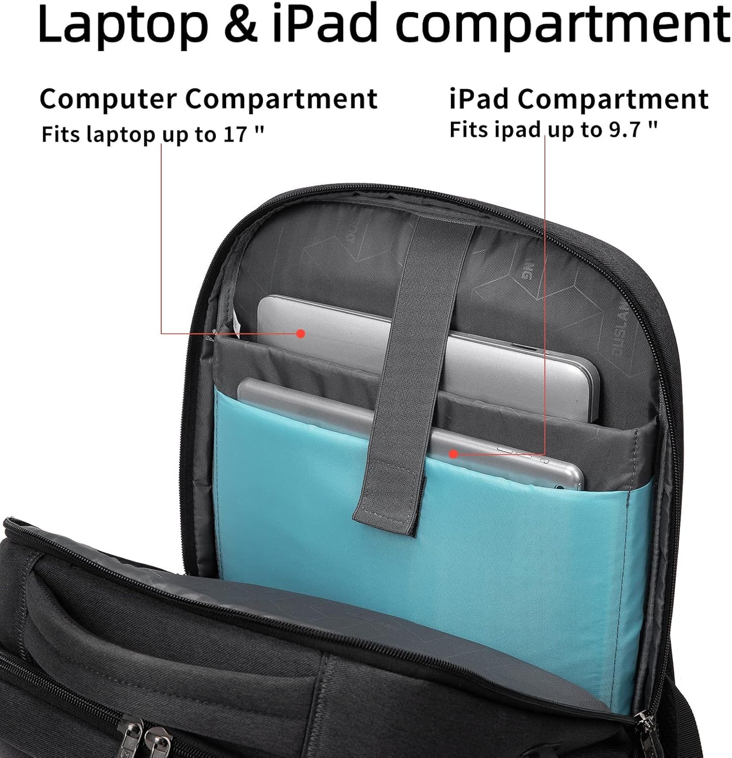 Wasserdichter Laptop-Reiserucksack – USB-Ladeport & Organizer-Fächer für Herren & Damen