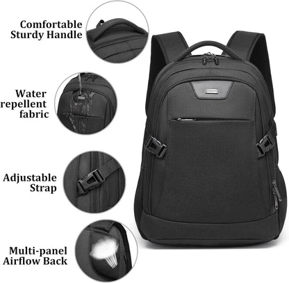 Wasserdichter Laptop-Reiserucksack – USB-Ladeport & Organizer-Fächer für Herren & Damen