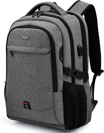 Wasserdichter Laptop-Reiserucksack – USB-Ladeport & Organizer-Fächer für Herren & Damen