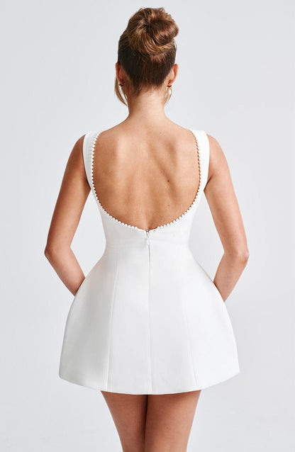 Strukturiertes Minikleid Damen Hochzeitsgast – Texturiert & Kurz Geschnitten
