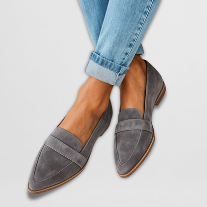 Wildleder Loafer Damen – Spitze Form, Weiches Fußbett & Frühjahr