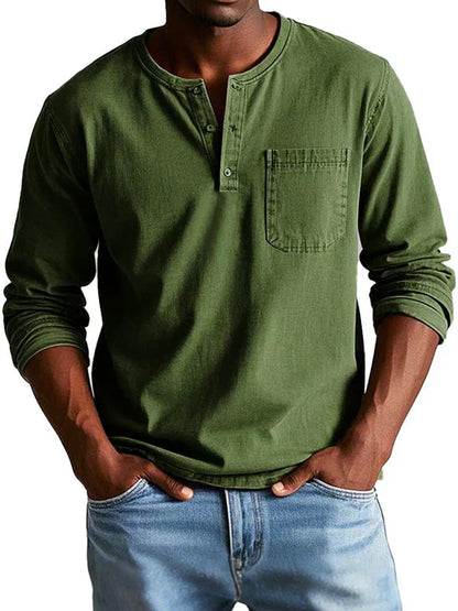 Philipp | Herren Henleyshirt – Langarm, Lässig & Weicher Stoff