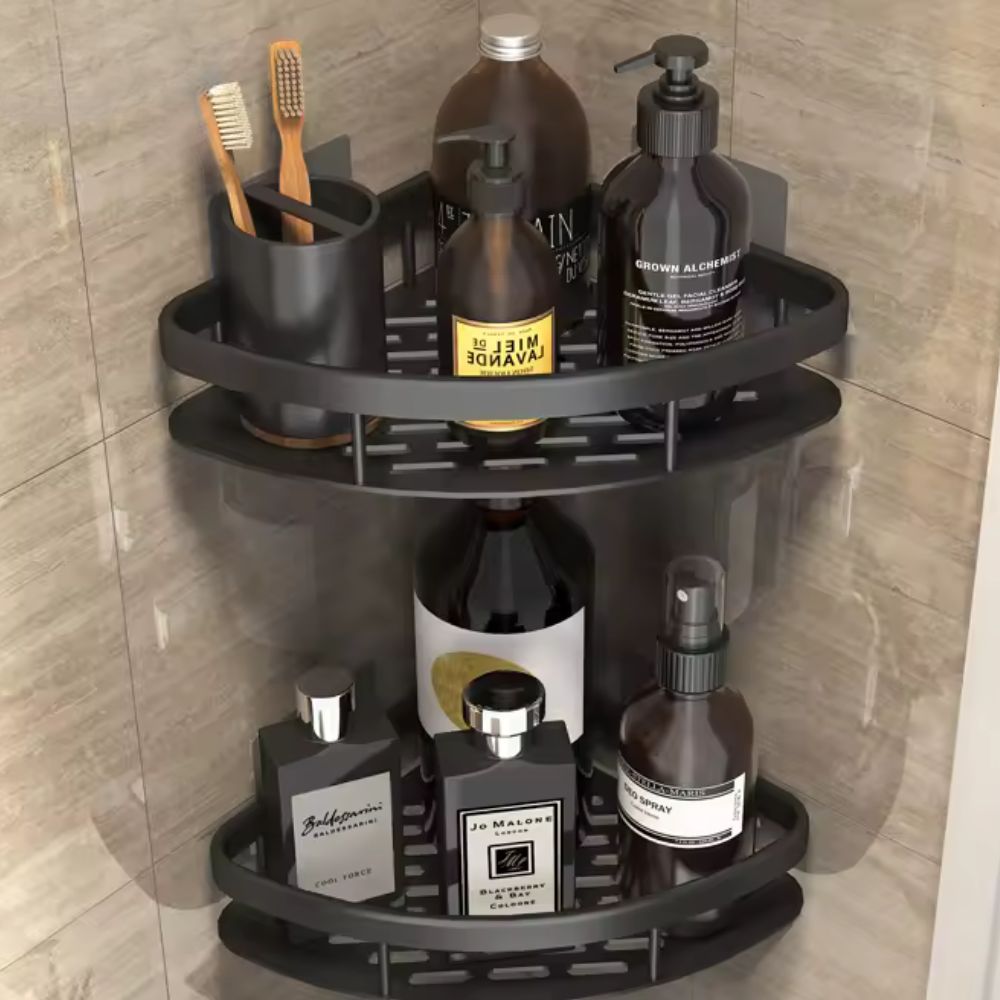 Eck-Duschregal Bohrloses Aluminium – Selbstklebend für Dusche