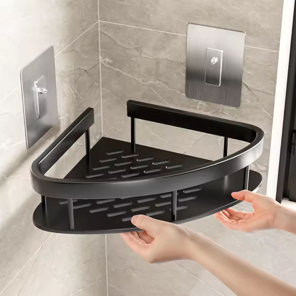 Eck-Duschregal Bohrloses Aluminium – Selbstklebend für Dusche