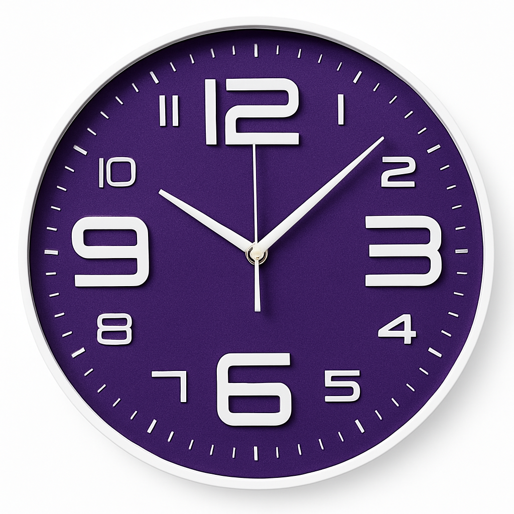 Bunte Cartoon-Wanduhr 30 cm | Designer Wanduhr für Kinderzimmer 2