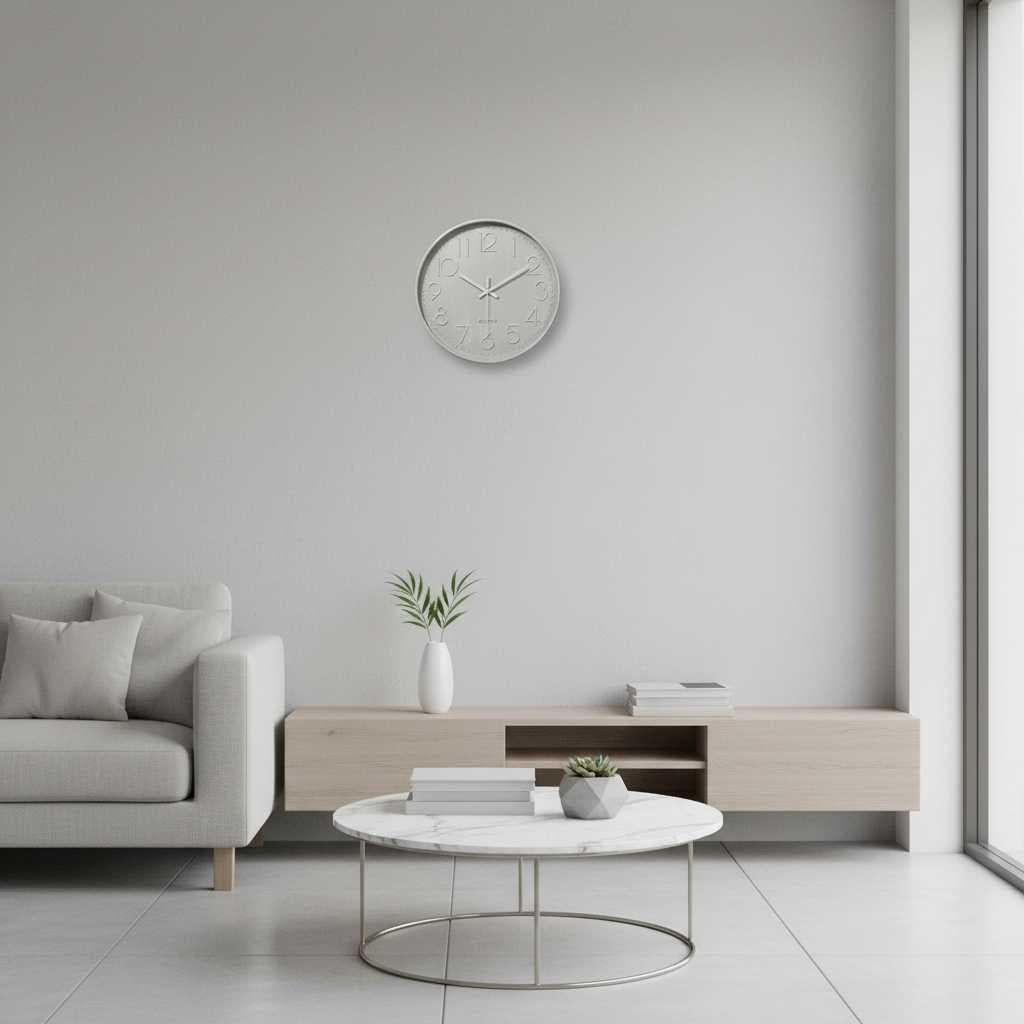 Bunte Runde Wanduhr 30 cm | Moderne Wanddekoration