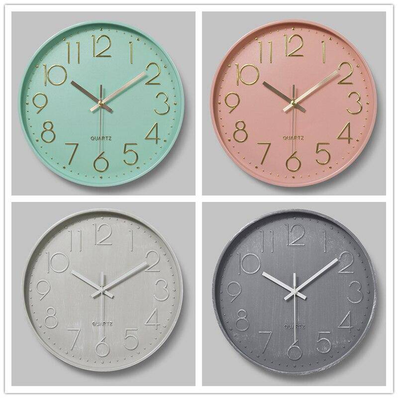 Bunte Runde Wanduhr 30 cm | Moderne Wanddekoration 7