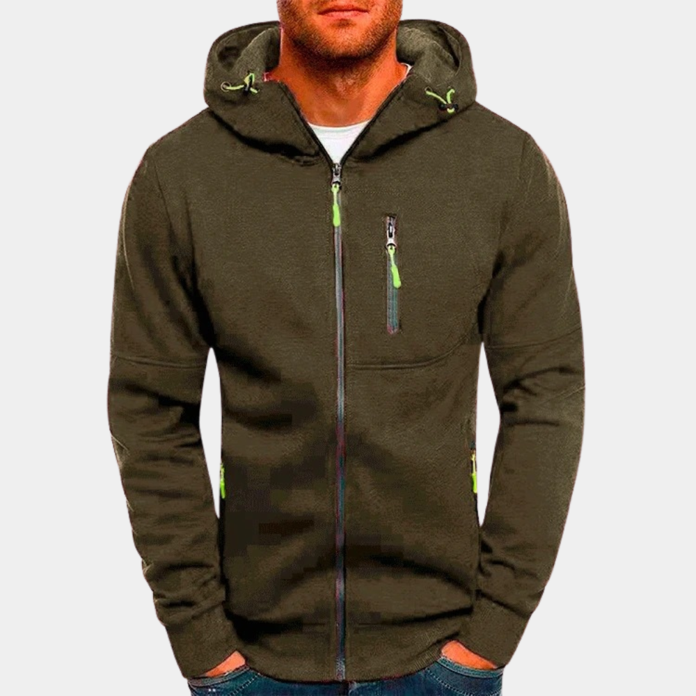 Karl | Herren Hoodie – Reißverschluss, Lässig & Alltagstauglich