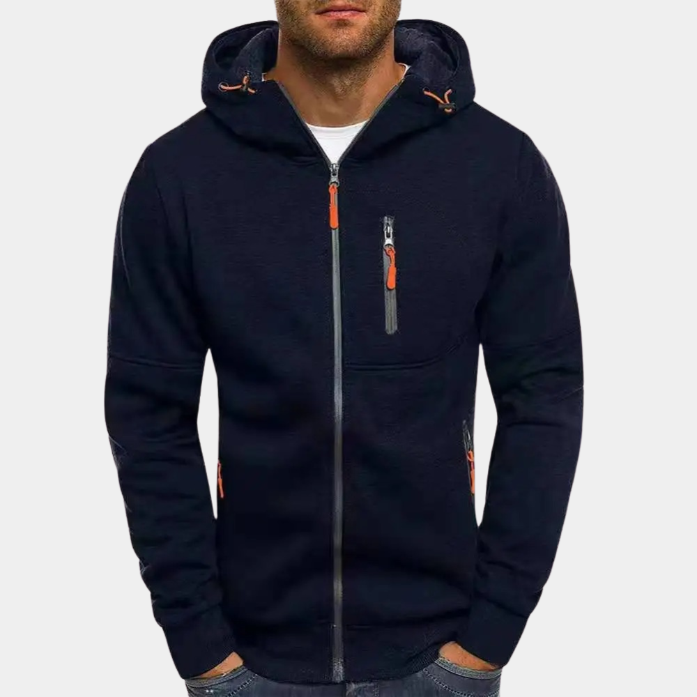 Karl | Herren Hoodie – Reißverschluss, Lässig & Alltagstauglich