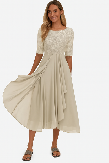 Sommerkleid A-Linie Midi – Leicht, Luftig & Fließender Fall