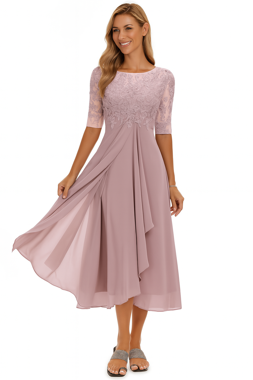 Sommerkleid A-Linie Midi – Leicht, Luftig & Fließender Fall