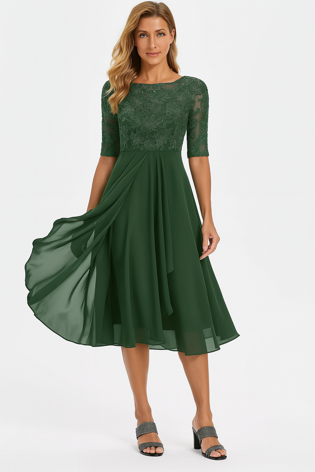 Sommerkleid A-Linie Midi – Leicht, Luftig & Fließender Fall