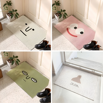 Smiley Fußmatte – PVC Rutschfest & Schnelltrocknend 40×60 cm