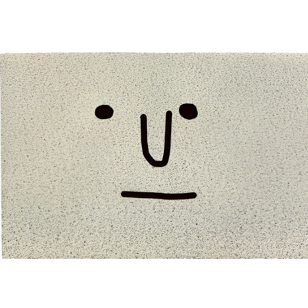 Smiley Fußmatte – PVC Rutschfest & Schnelltrocknend 40×60 cm