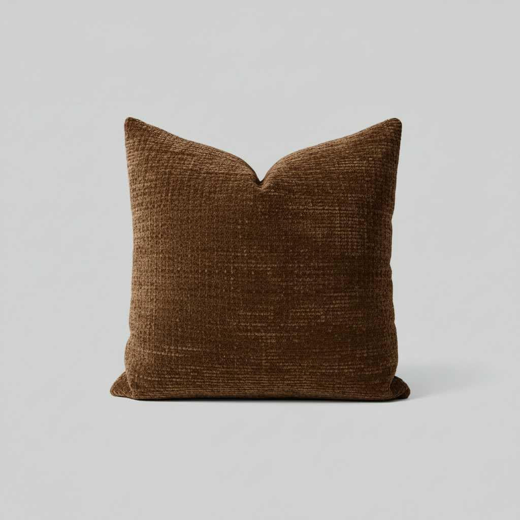Chenille Kissenbezug 40x40 | Dekoratives Sofakissen